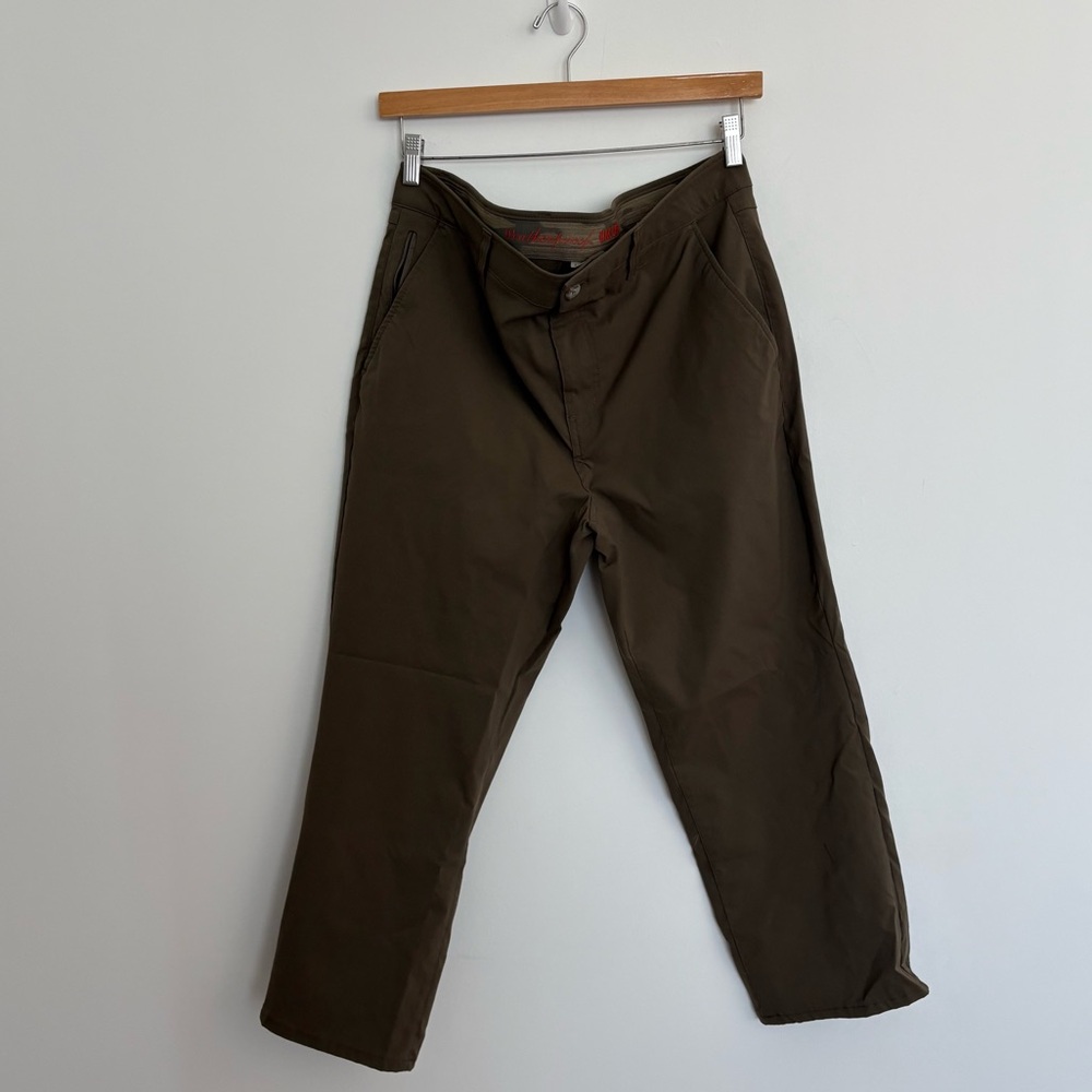 Weatherproof Vintage Mens Pants 36x30 Brown Dark Khaki Regular Fit Stretchy